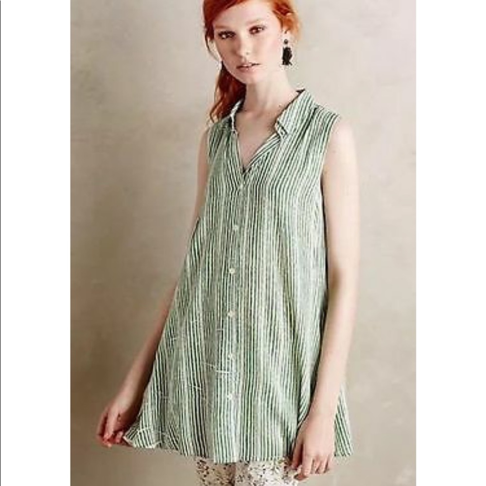 Anthropologie Tylho Button Shirtdress/Tunic XS